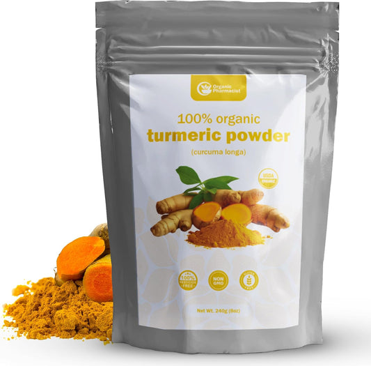 Organic Turmeric Curcumin Powder, Curcuma Longa Supplement, Turmeric Tea Powder, Curcumin Powder, Great for Teas, Spices & Smoothies, Rich in Antioxidants TLBH