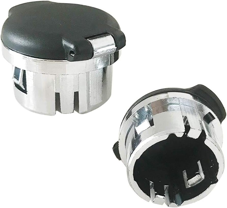 Set of 2 Plug Cover Cap 12V Chrome Replacement Power Outlet Dash Retainer Cigarette Lighter Plug Retainer for Chevrolet Silverado GMC Sierra 1500 2500HD 3500 2007-2013 20983936