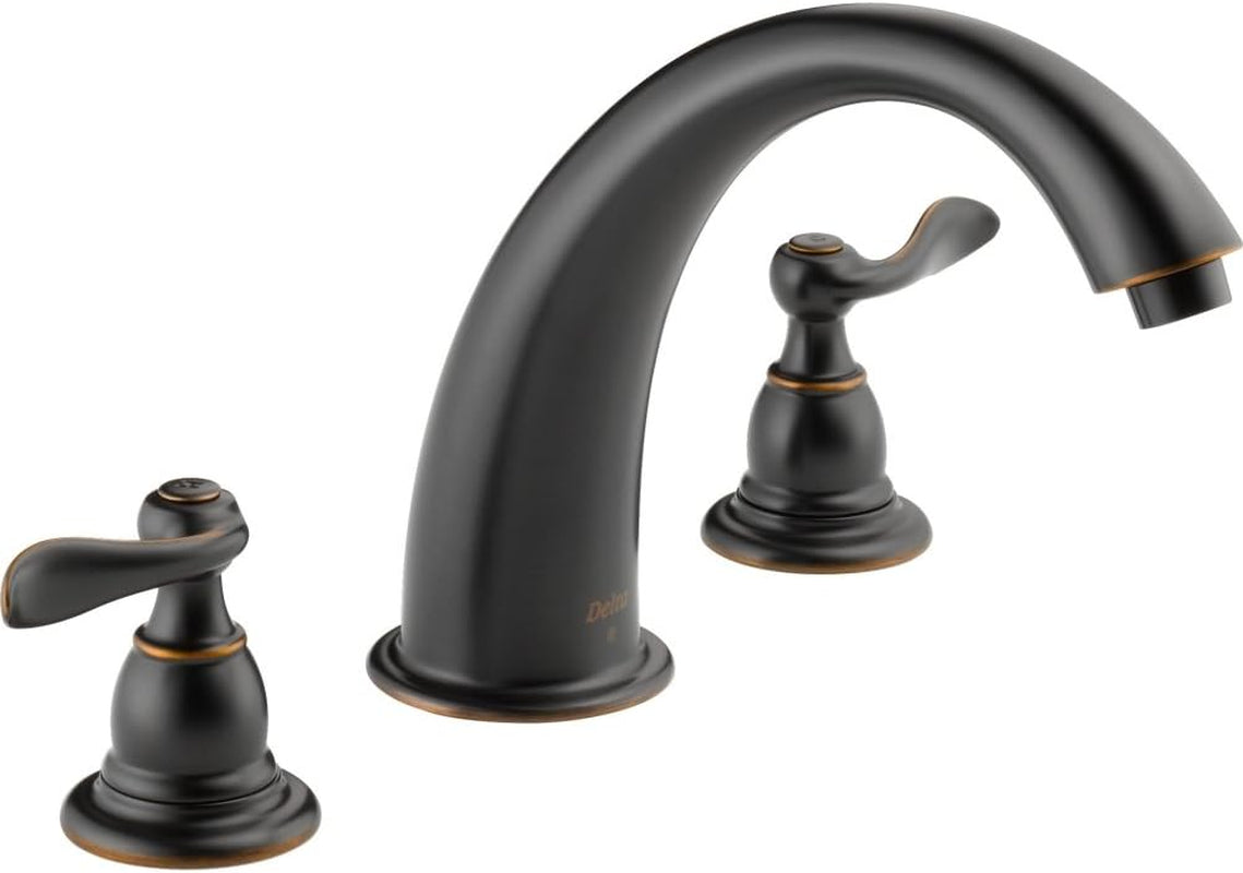 Windemere 2-Handle Widespread Roman Tub Faucet Trim Kit, Deck-Mount, Oil Rubbed Bronze BT2796-OB (Valve Not Included)