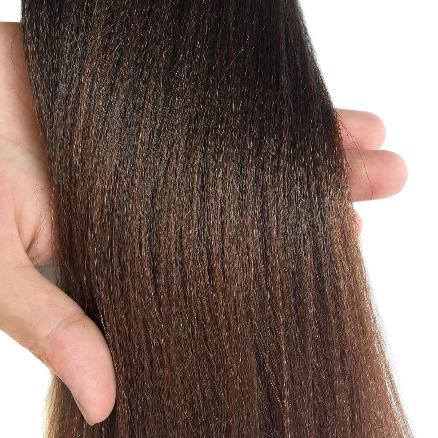 Pre Stretched Braiding Hair Ombre 30 Inch 8 Packs Synthetic Crochet Braids Hot Water Setting Professional Soft Yaki Texture Synthetic Hair Extensions(1B/30)