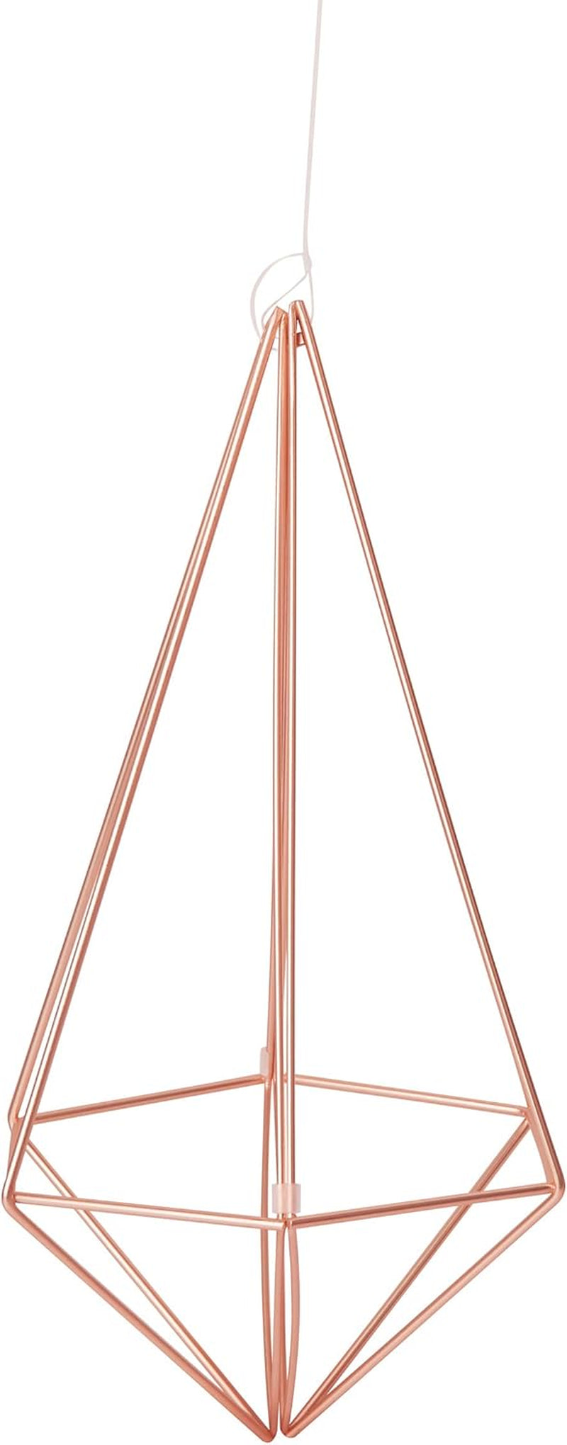 Prisma Geometric Sculptures, Decorate Your Wall with Modern Metallic Wire Shapes, Table Top, Ceiling Décor, Set of 6, Copper for Kitchen