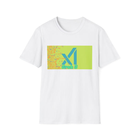 AI Grok 3 Unisex Softstyle T-Shirt - Technology Geek Tee, Computer Science Shirt, Programmer Gift, Coding Top, IT Nerd Apparel