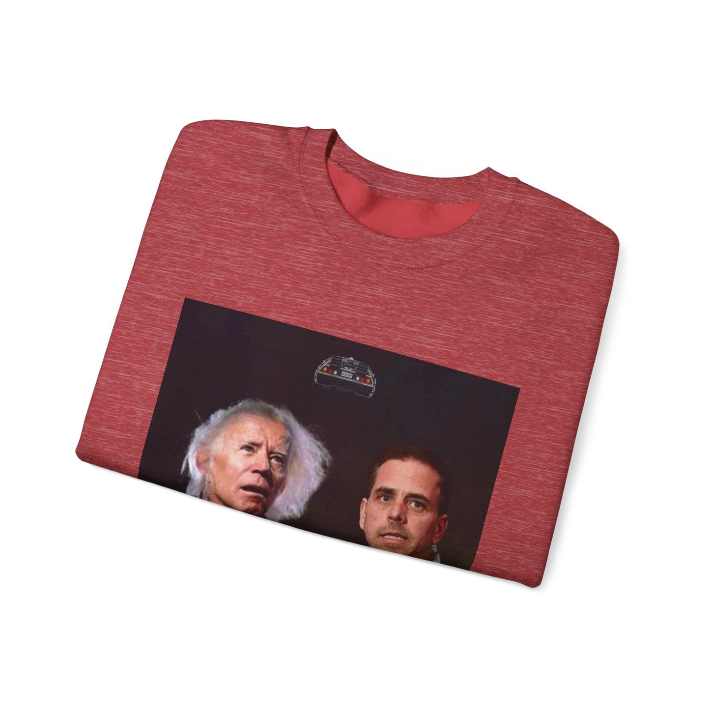 Hunter Biden Convicted Felon Pardon Back to the basement Unisex Heavy Blend™ Crewneck Sweatshirt