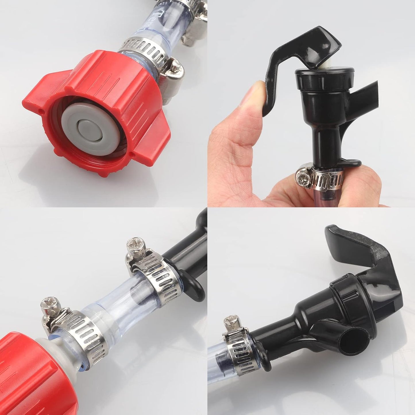 BIB Tap Valve for Coca Cola Bag in Box Syrups Removable Spigot Kit Soda Dispensing Faucet Hose Kit
