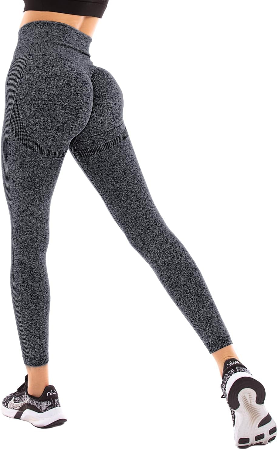 Workout Leggings for Women - Butt Lifting High Waisted Scrunch Butt Gym Seamless Leggings