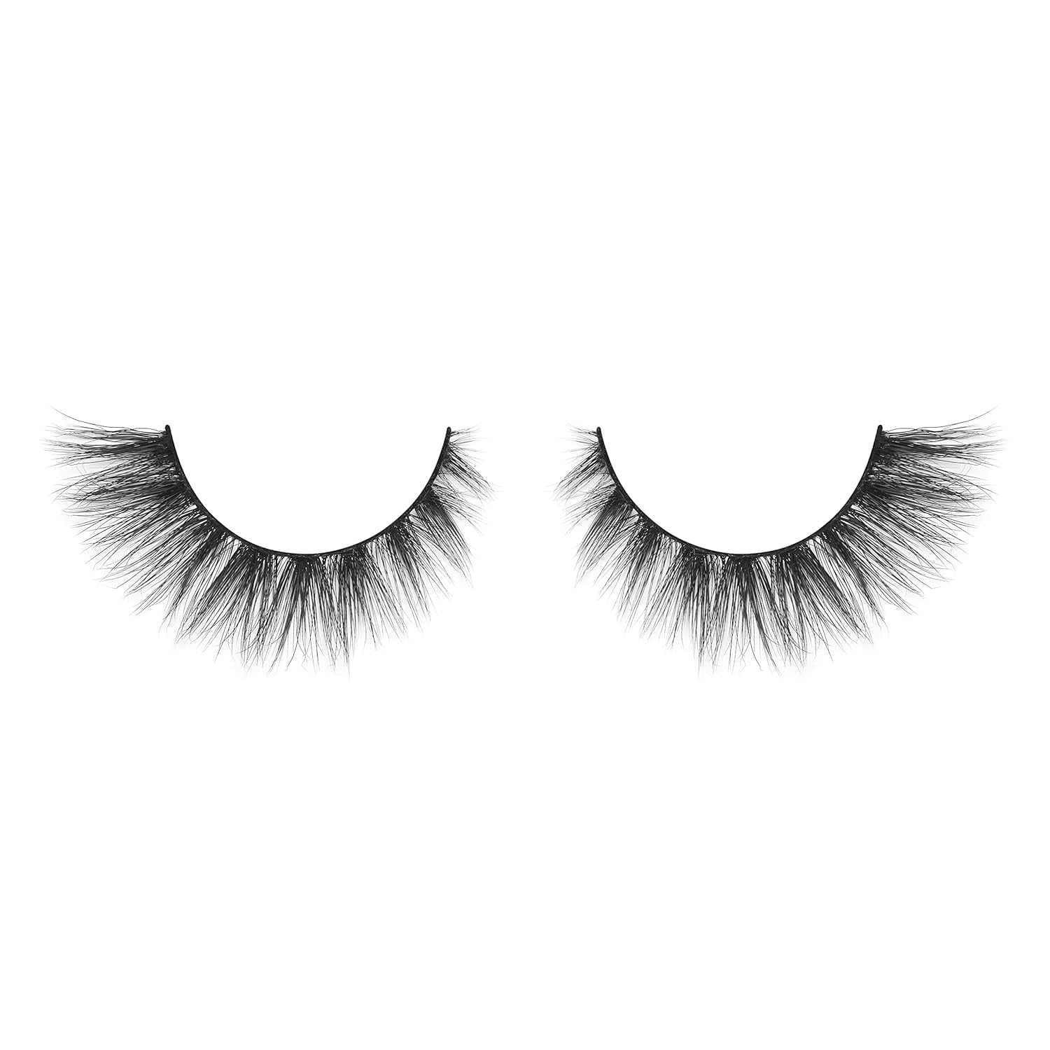 Naturale Faux Mink False Eyelashes, 13Mm, Reusable, Cat Eye, Wispy Lashes, Black, Pair