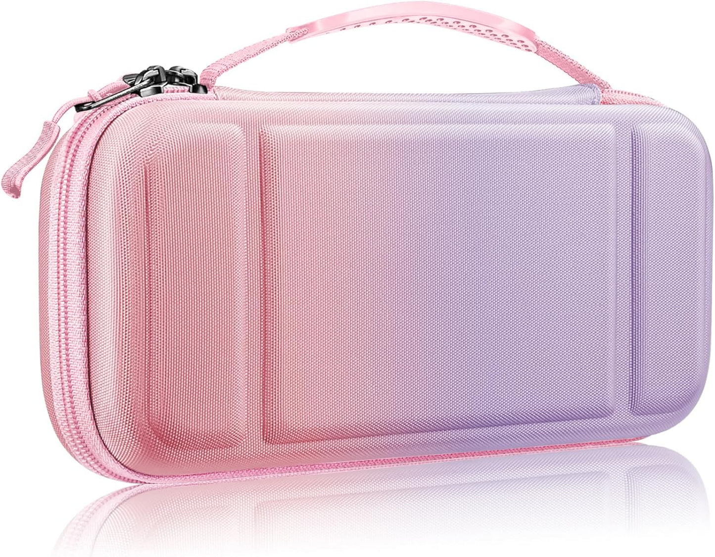 Carrying Case for Nintendo Switch OLED Model 2021/Switch 2017, [Shockproof] Hard Shell Protective Cover Travel Bag W/10 Game Card Slots for Switch Console Joy-Con & Accessories