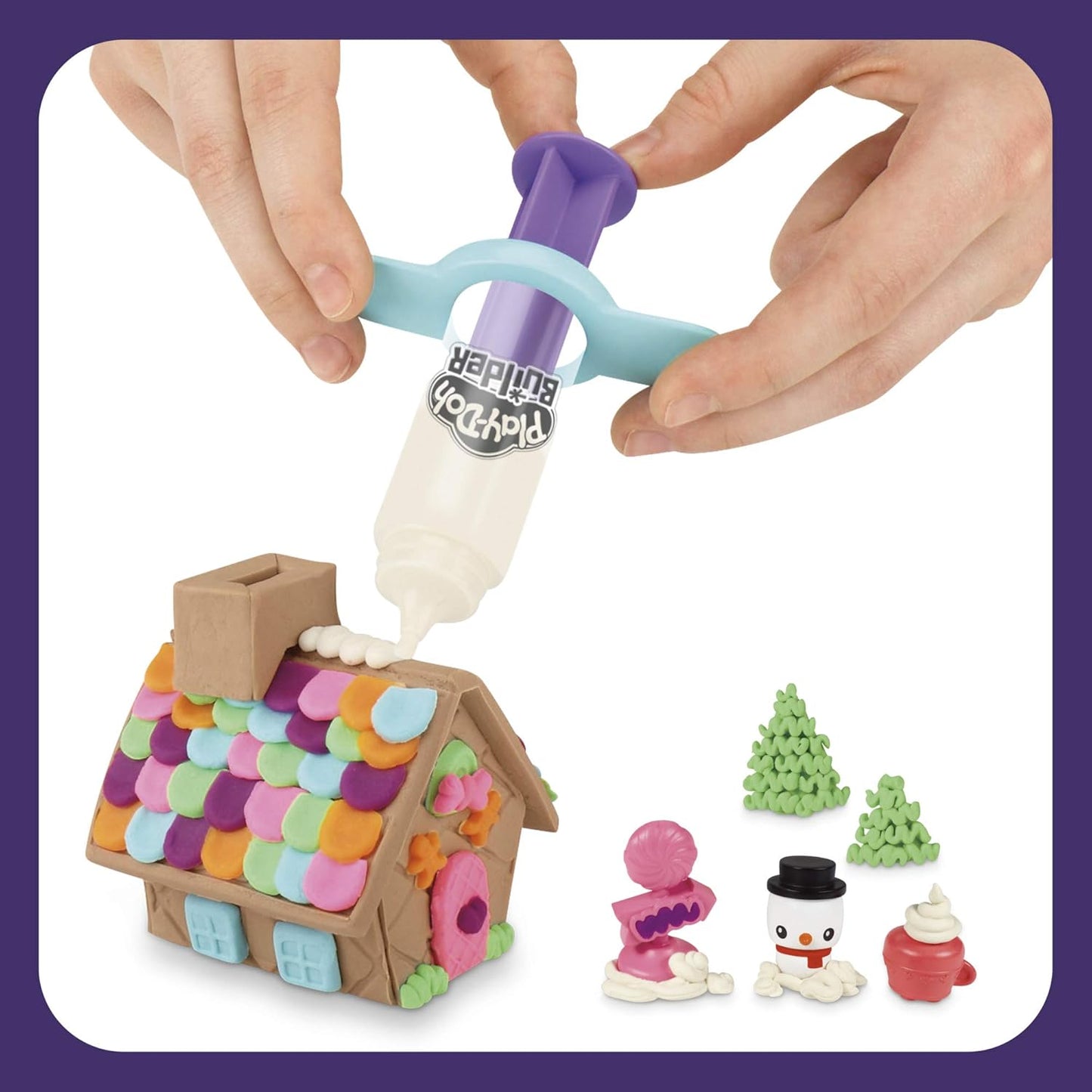 Builder Gingerbread House Toy Building Kit for Kids 5 Years and up with 6 Non-Toxic  Colors - Easy to Build DIY Craft Set (Amazon Exclusive)