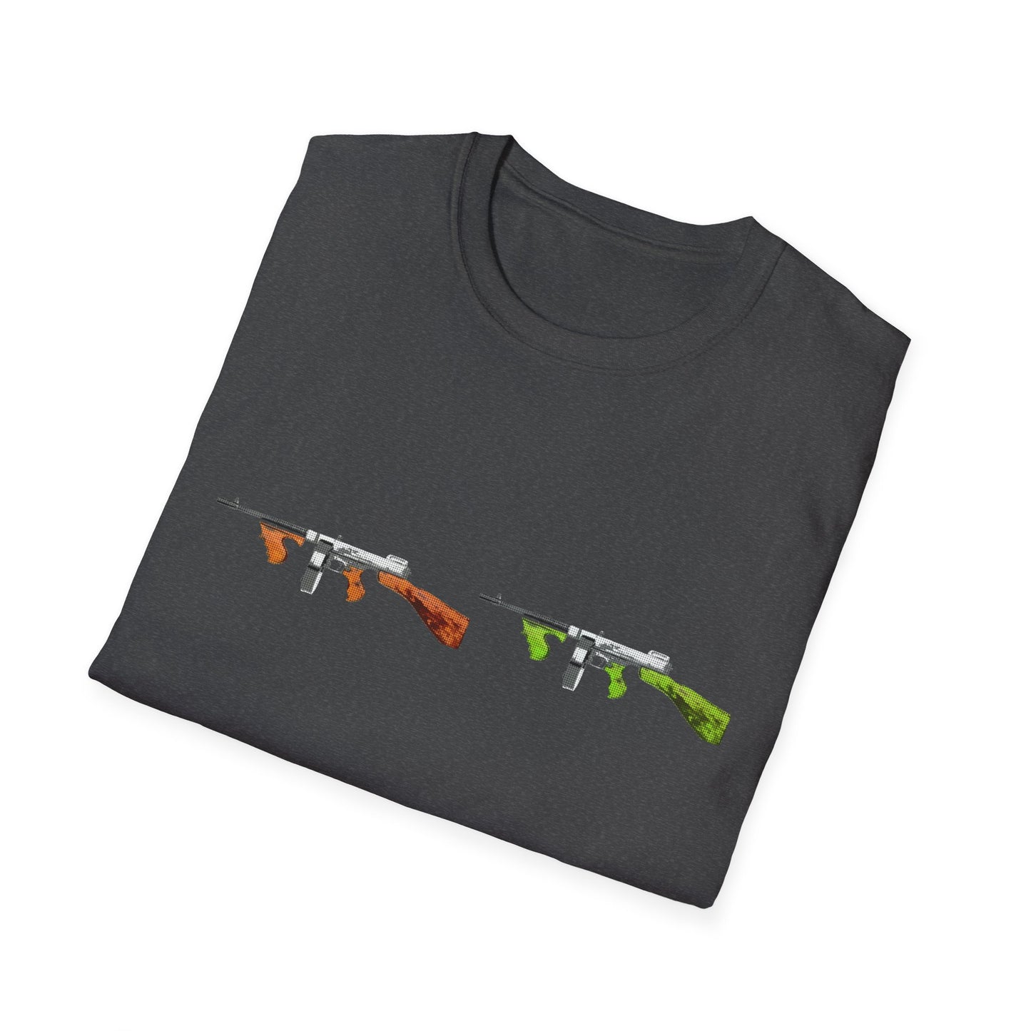 Thompson submachine gun TOMMY GUN M1928  POP ART Unisex Softstyle T-Shirt