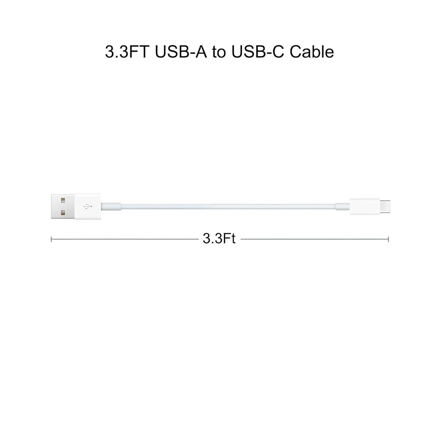 2 Pack USB-A to USB-C Car Carplay Cable for Iphone 16/15,16E, Iphone 16/15 Plus, Iphone 16/15Pro , Iphone16/15Pro Max Carplay USB C Cord,Ipad Usb C Cable 10Th, Ipad Air Car Charger Cable Cord (White)