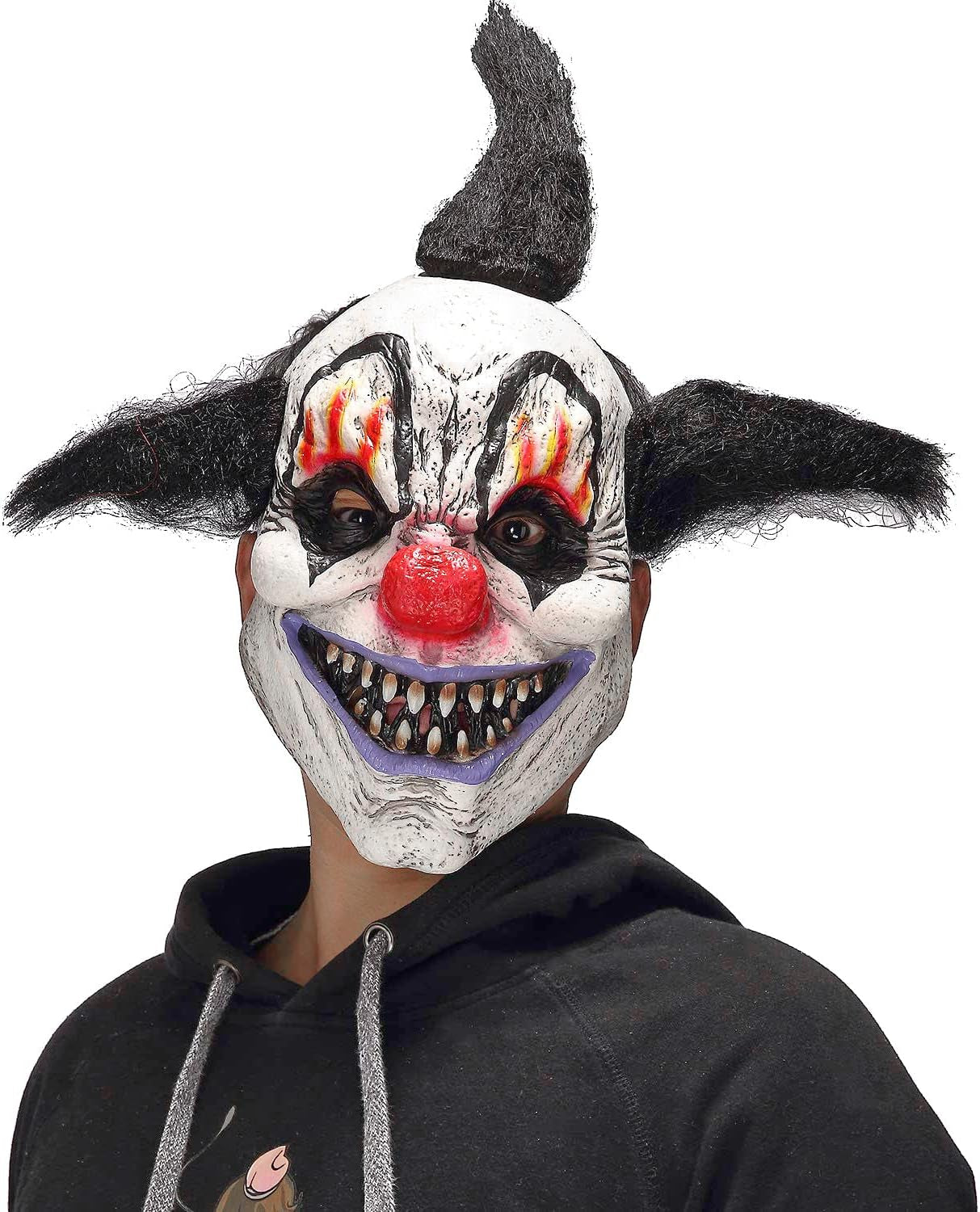 Horror Clown Mask Scary Evil Clown Mask Halloween Costume Creepy Devil Zombie Ghost Grimace Mask Cosplay Party