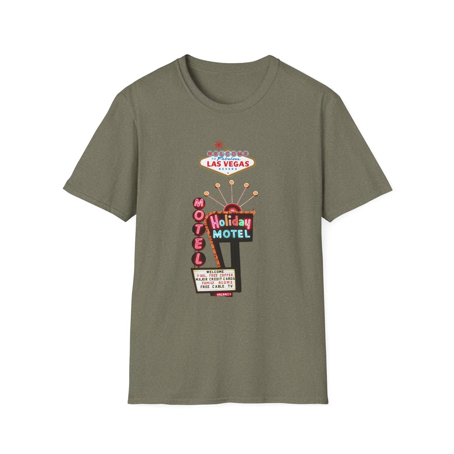 RETRO LAS VEGAS HOLIDAY HOTEL Unisex Softstyle T-Shirt