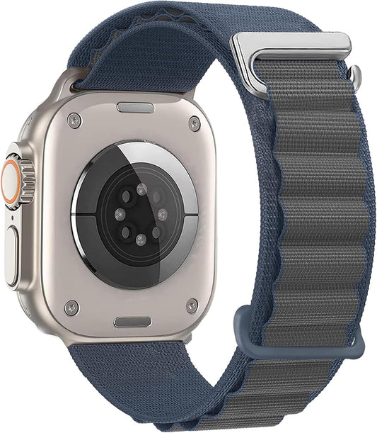 Alpine Loop Nylon Band - Compatible with Apple Watch Ultra 2/Ultra Band 49Mm 45Mm 44Mm 42Mm for Men Women, Adjustable with Metal C-Hook Strap for Iwatch Ultra 2, Iwatch Ultra Series SE 9/8/7/6/5/4/3