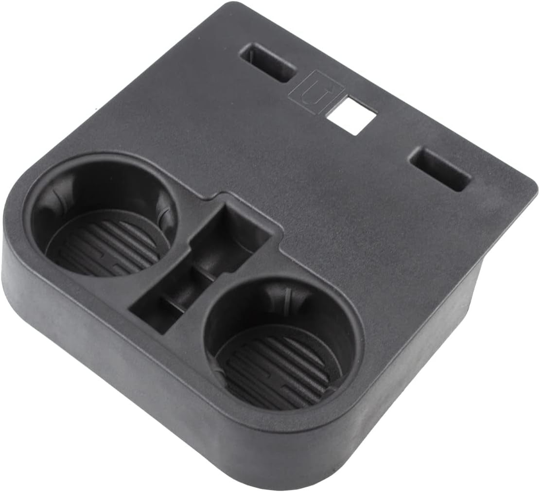 Front Console Cup Holder Compatible with Ford F150 2015-2020 and Ford F-Series Super Duty 2017-2022 Year, Center Cup Holder under Front Seat Bottom, HC3Z-2813562-AB