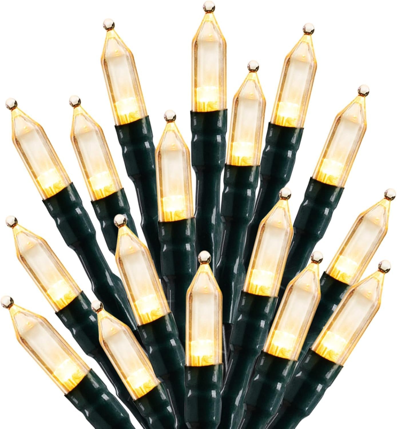 St. Patrick Mini String Lights, 50 Count 12 Feet Incandescent Bulb St Patrick Day Lights, Waterproof Green Lights for Indoor Xmas Tree Garland Birthday Wedding Party Festival Decoration, Green Wire