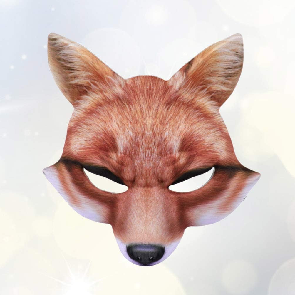Fox Mask Halloween Costume Accessory EVA Mask Party Cosplay Favors