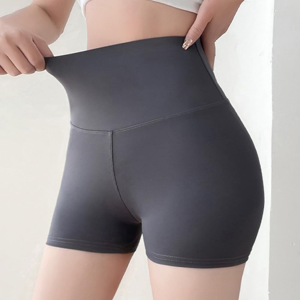 Womens Athletic Shorts High Waisted Running Shorts-3" Yoga Workout Tummy Control Naked Feeling Sports Shorts