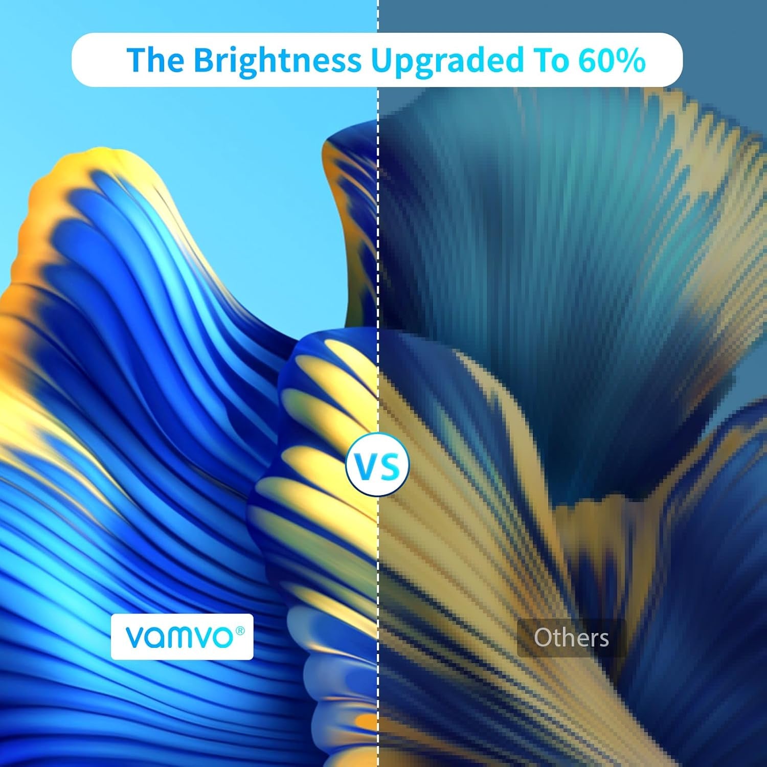 Mini Projector,  Wifi Projector Portable Movie Projector, Outdoor Projector with Stylish Streamlined Design, Easy Connection to Smartphones and Tablets