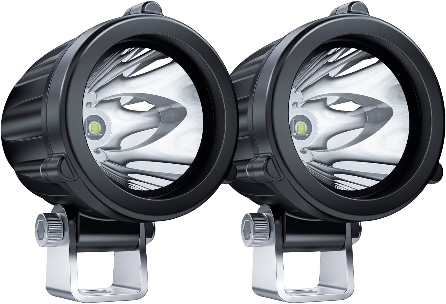 2 Inch LED round Light 20W Spot Driving Light Waterproof Off-Road Work Lamp for Motorcycle, ATV, UTV, Dirt Bike, 4X4 Pickup Truck, Boat, Trailer