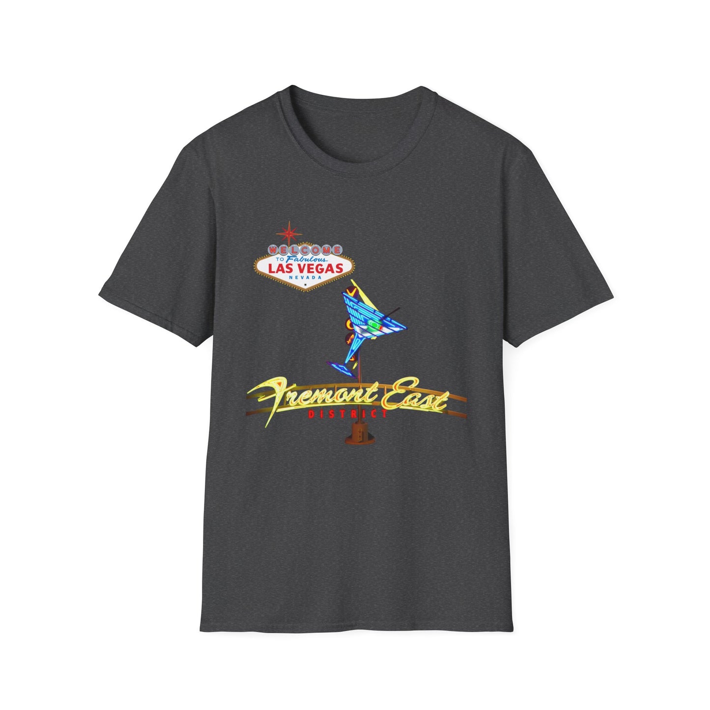 RETRO LAS VEGAS Fremont East Entertainment District Unisex Softstyle T-Shirt