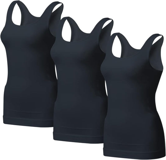 Women'S Tummy Control Shapewear Tank Tops - Seamless Body Shaper Compression Top