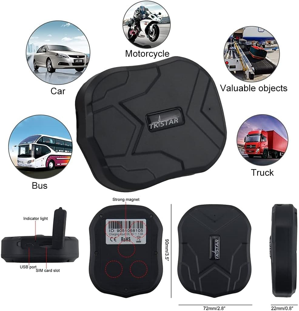 GPS Tracker, Strong Magnet Car GPS Tracker Remote Monitor 90 Days Long Standby Vehicle Tracker Online Realtime Tracking & Monitoring System from USA