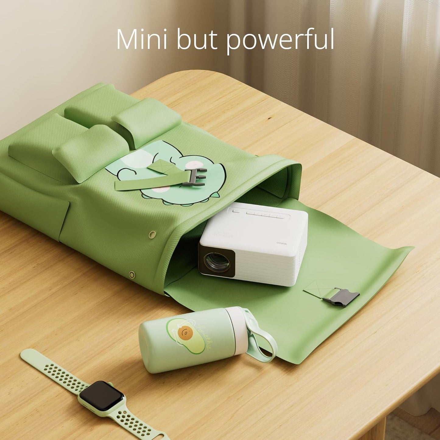 Mini Projector for Phone, Portable Small 1080P Full HD Supported for Ios/Android/Laptop, Videoprojector Y3 Compatible with Fire Stick, HDMI, USB, PS5, Xbox