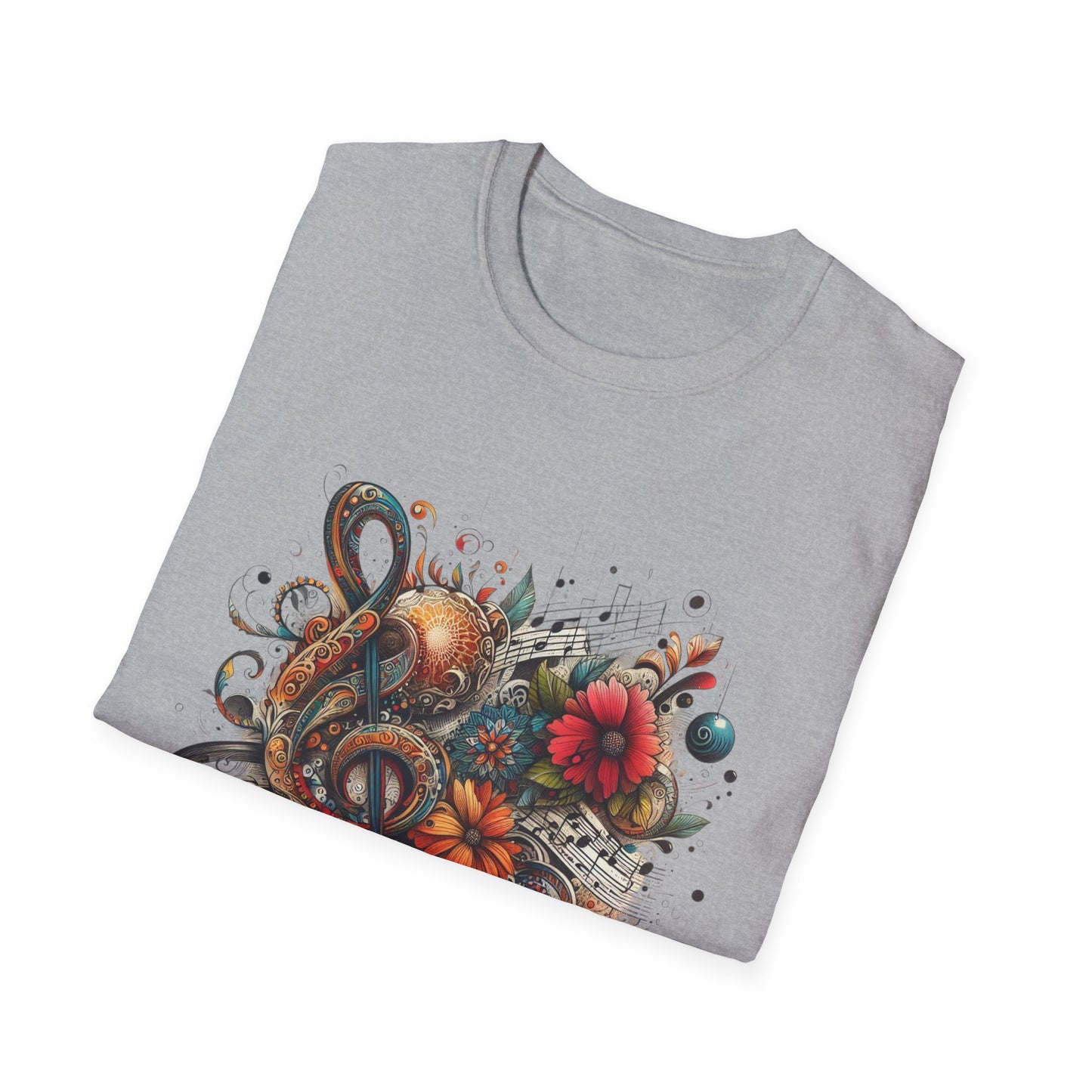 Angie Stone inspired Colorful Artistic Floral Unisex T-Shirt - Graphic Tee for Art Lovers