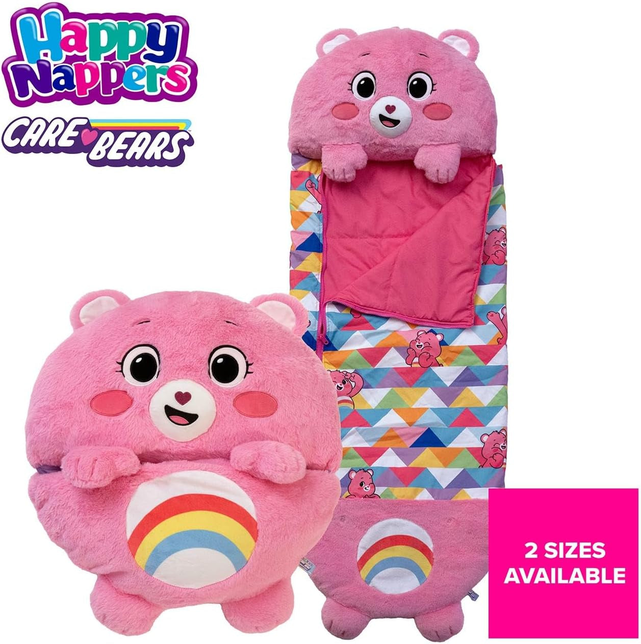 Care Bears - Cheer Bear (Medium) - Plush, Cuddly Sleeping Bag for Children - Soft & Huggable Material - a Wonderful Gift Idea for Girls & Boys UK UK