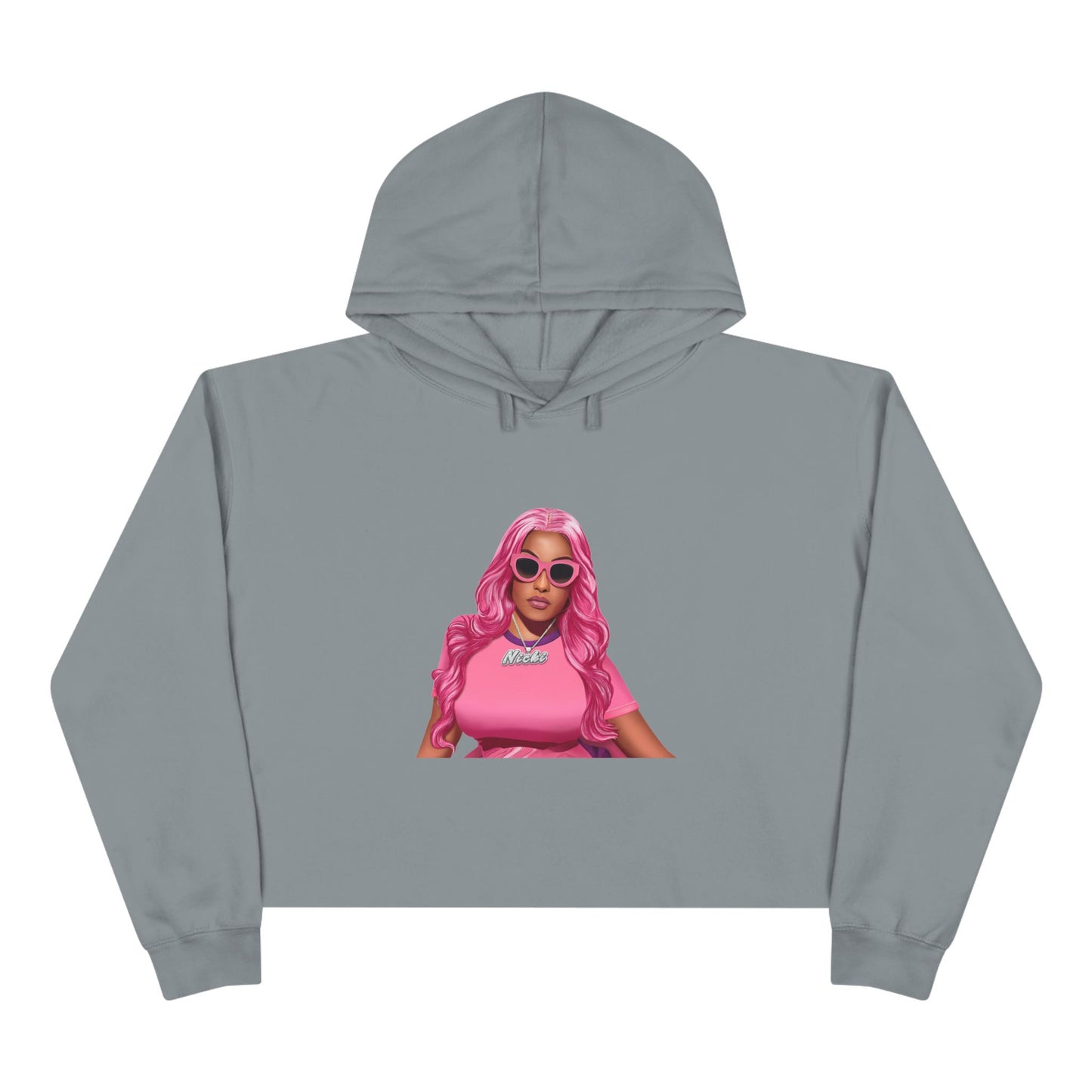 Nicki Minaj HIP HOP Bussin' Boujee CEO Clout Dank Delulu Crop Hoodie
