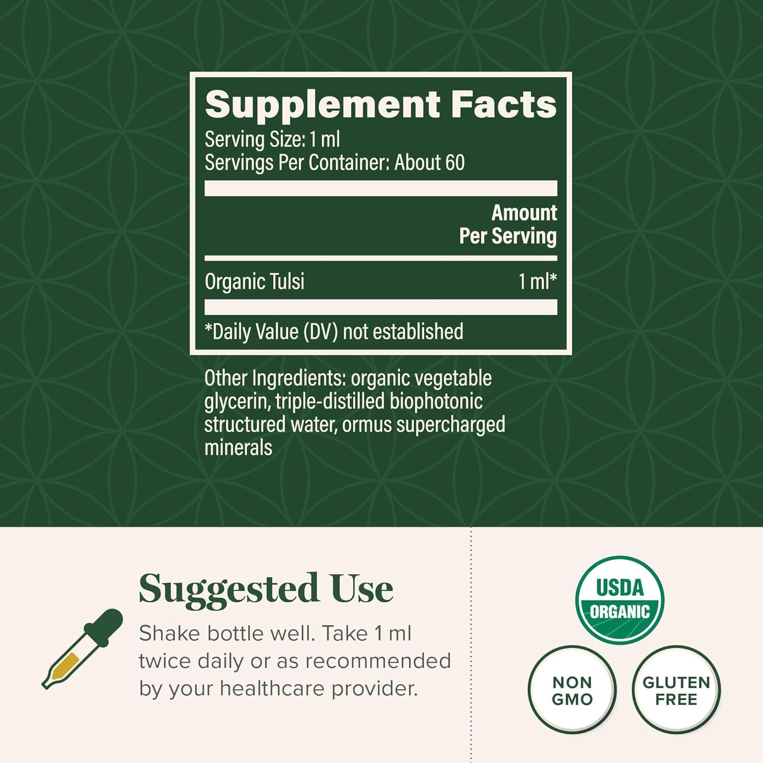 - Organic Tulsi (Holy Basil Leaf Extract) Vegan Liquid Supplement Drops (Organic Basil) - Bioavailable Herb for Normal Stress Response, Natural Energy & Immune Support TLBH