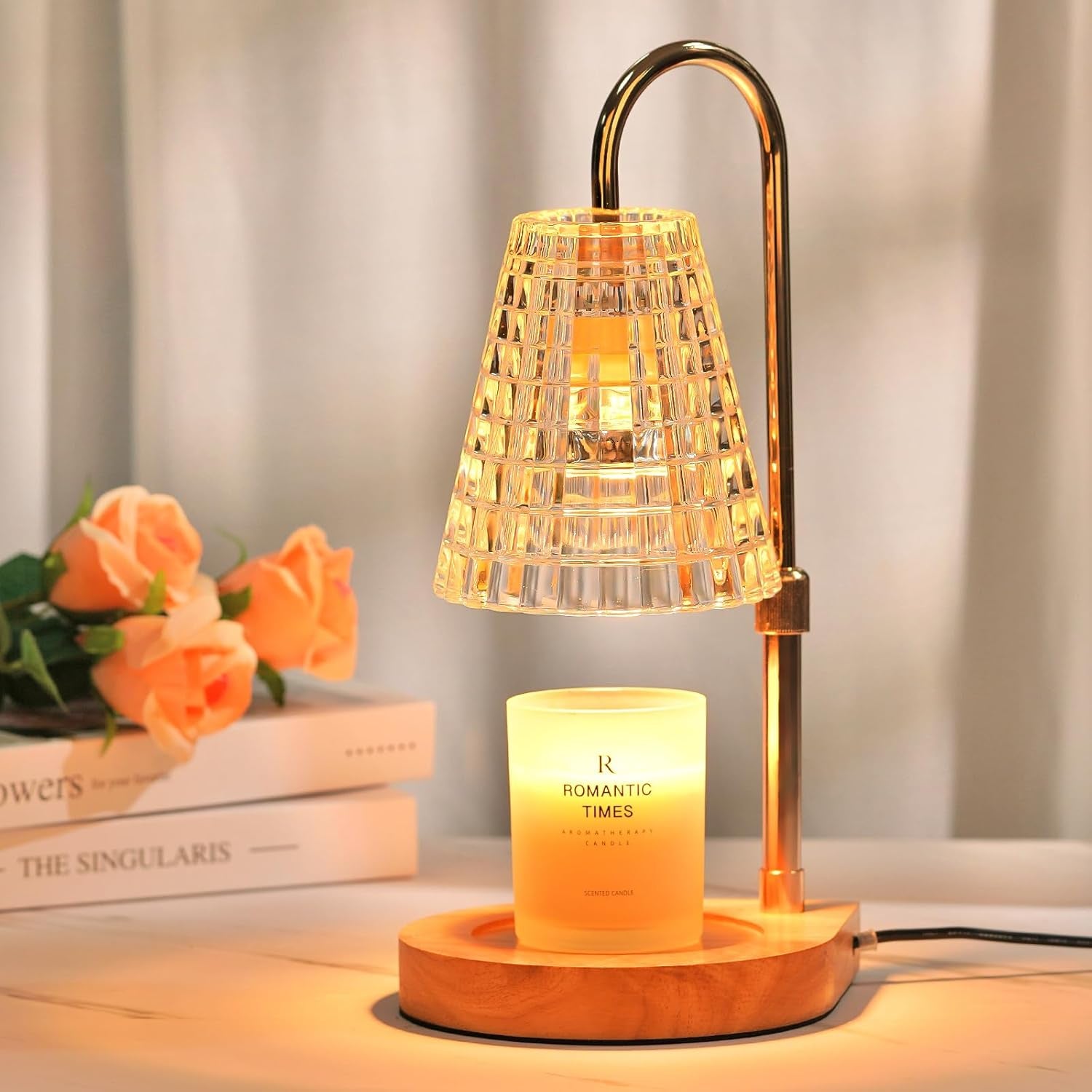 Small Candle Warmer Lamp with Timer, Black Adjustable Candle Lamp Warmer for Jar Candles, Birthday Gifts for Women Mom, Candle Heater House Warming Gift, Cute Lamp Candle Warmer Home Decor for Bedroom