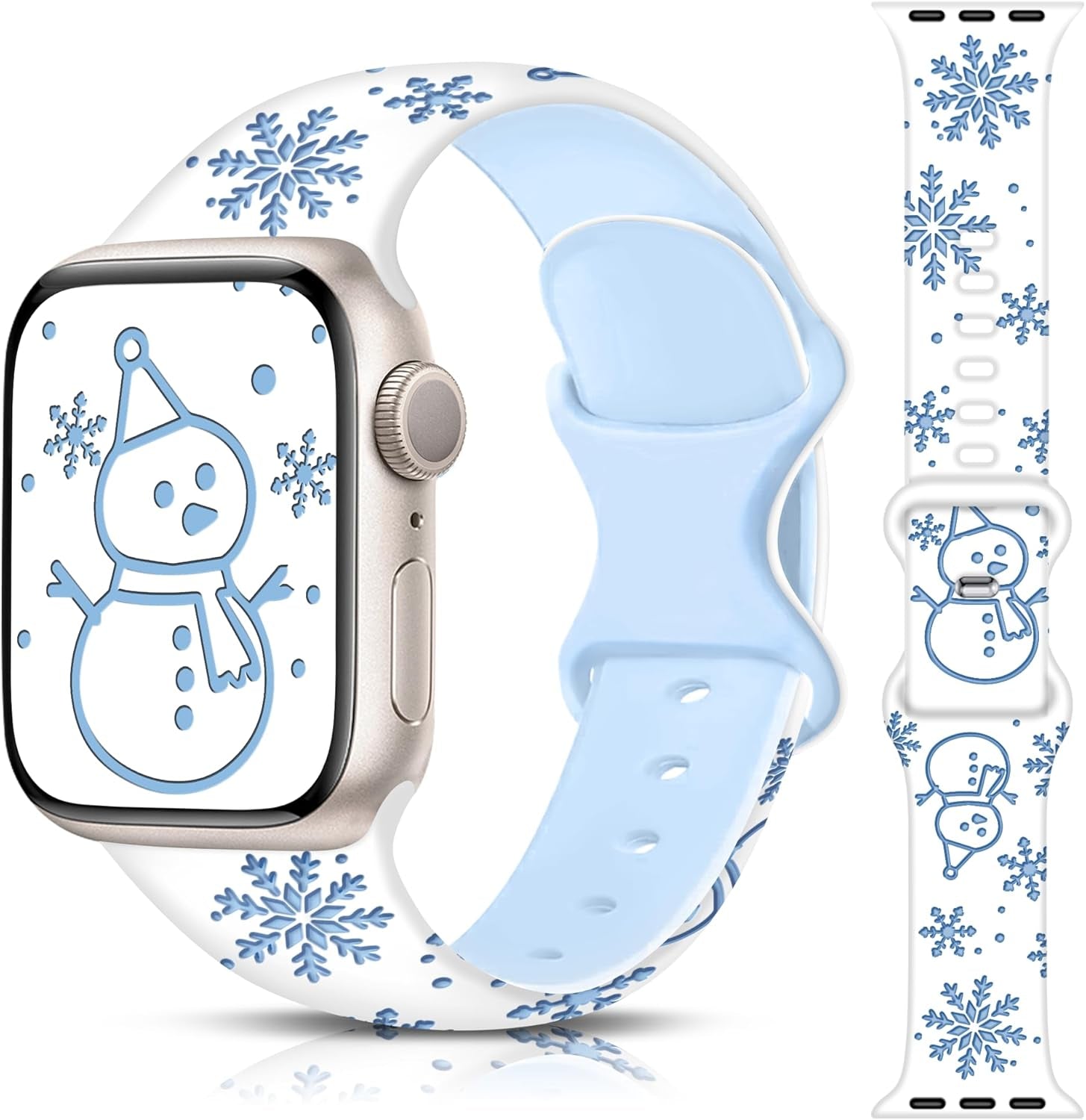 Easter Apple Watch Bands for Women Men 41Mm 42Mm 44Mm 45Mm 46Mm 49Mm 38Mm 40Mm,Soft Silicone Holiday Strap Easter Apple Watch Band for Apple Watch Series 10 9 SE 8 7 6 5 4 3 2 1 Ultra 2 1-Easter Rabbits & Eggs