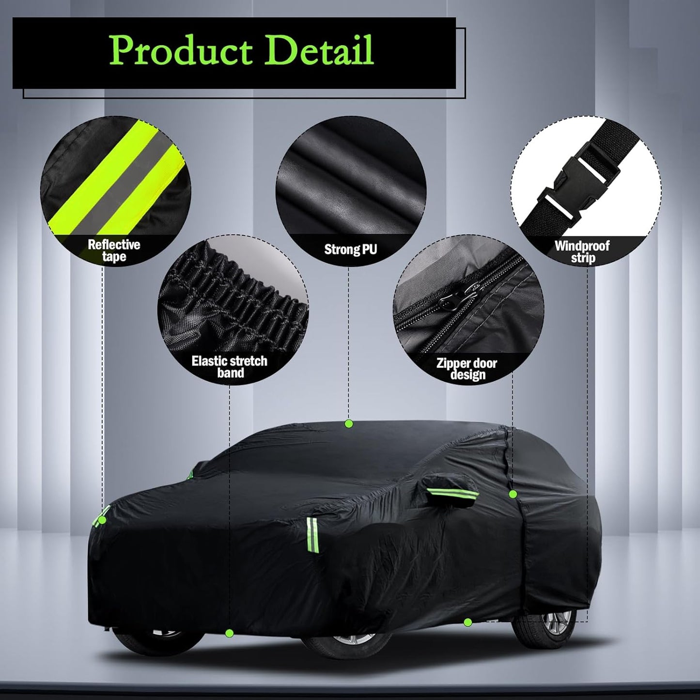 Car Cover Custom Fit for Honda CRV 1997-2025, Toyota RAV4 1996-2025, Waterproof All Weather for Automobiles Full Exterior Cover Rain Sun Snow Protector with Door Zipper