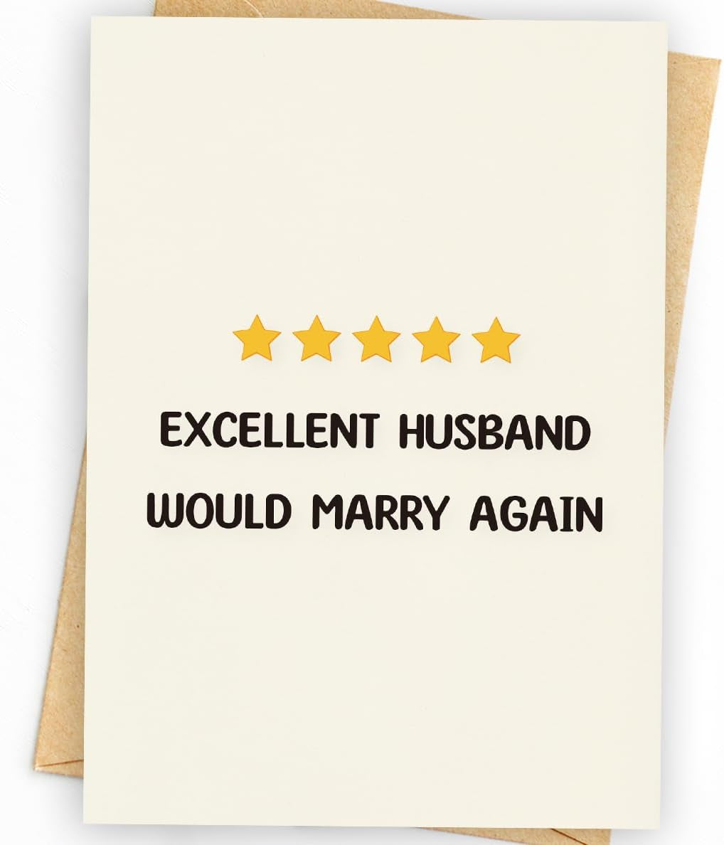 Funny Birthday Card & Gifts for Husband Boyfriend Him, Happy Anniversary Card & Gifts, Valentine Day