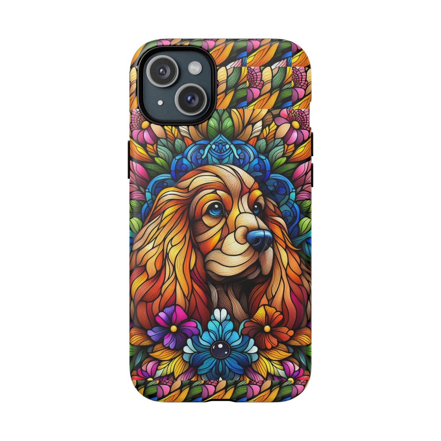 Dog Stained Glass Magnetic Cases