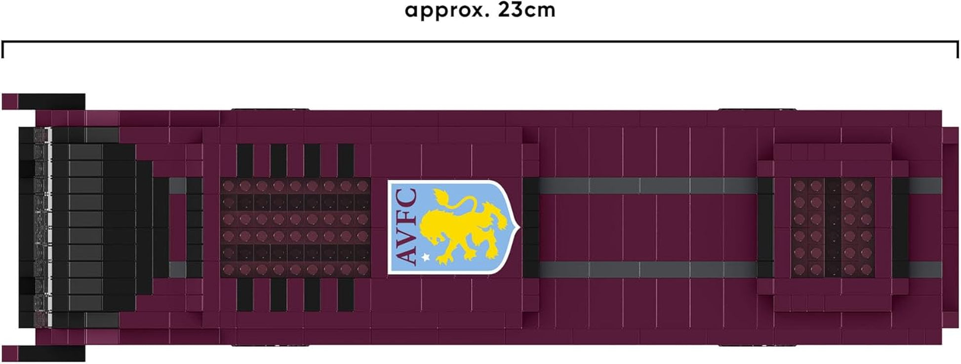 Officially Licensed Aston Villa FC Football BRXLZ Bricks 3D Coach Toy Model - Premier League Construction Toy - 1347 Pieces - Ages 12+ - Sports Merchandise UKUK