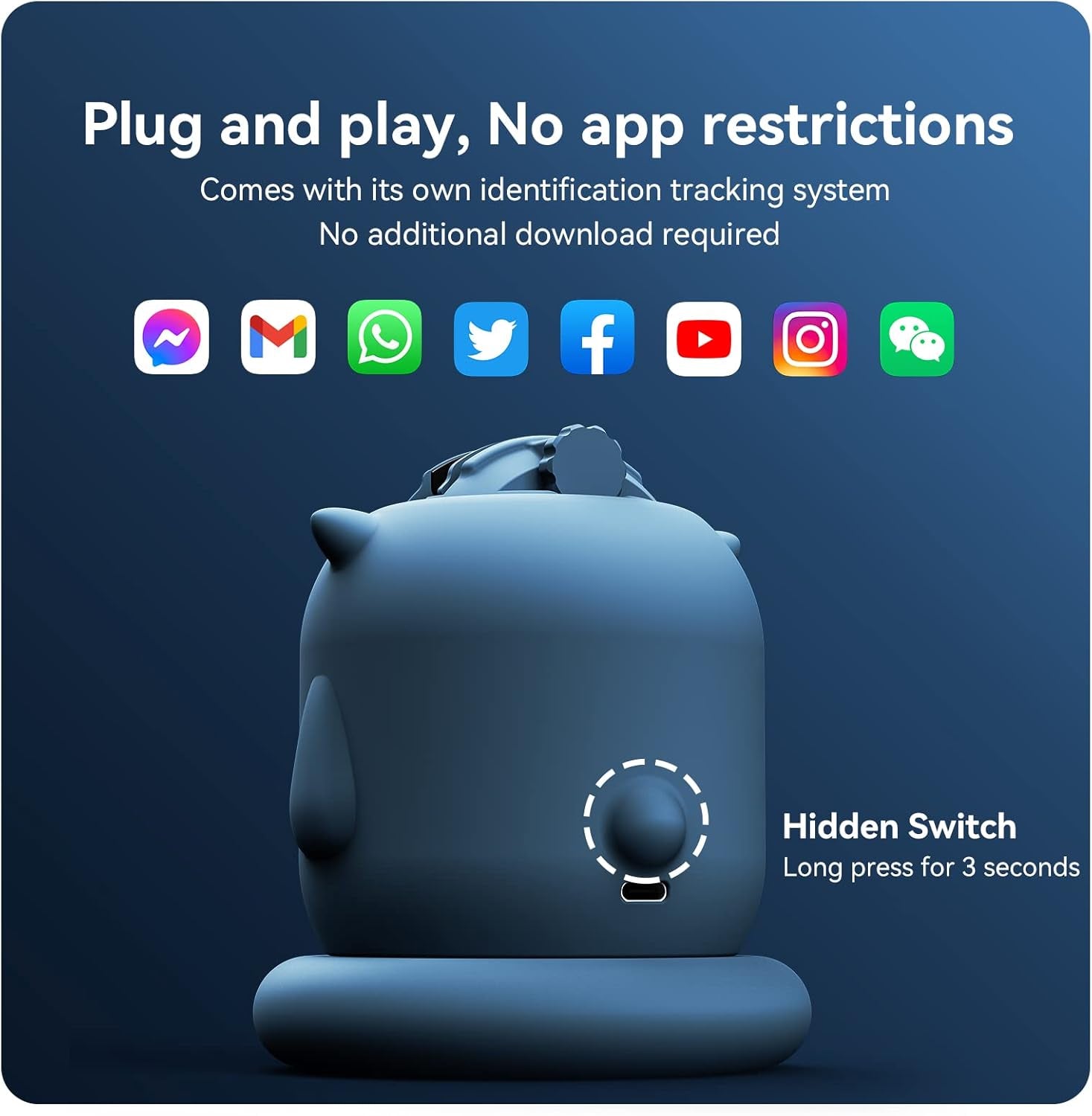 Auto Tracking Phone Holder,  Auto Face Tracking Tripod, 360° Rotation Phone Camera Mount, Ai-Powered Face Tracking, Bluetooth Shutter Control, No APP for Live Streaming Video and Video Recording