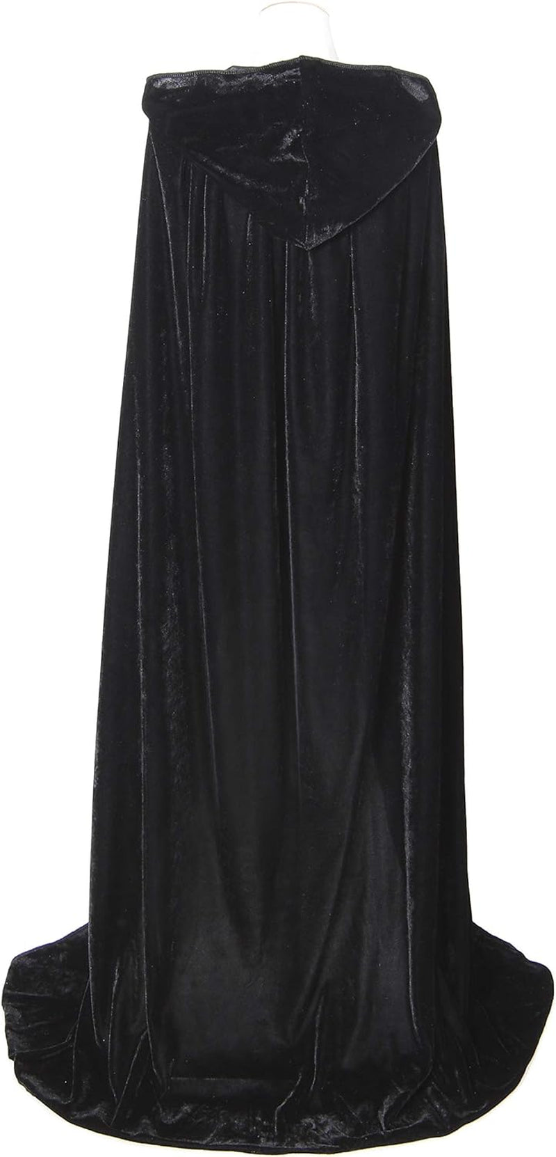 Long Hooded Cloak Velvet Cape Witch Costume Halloween Costumes for Women Men