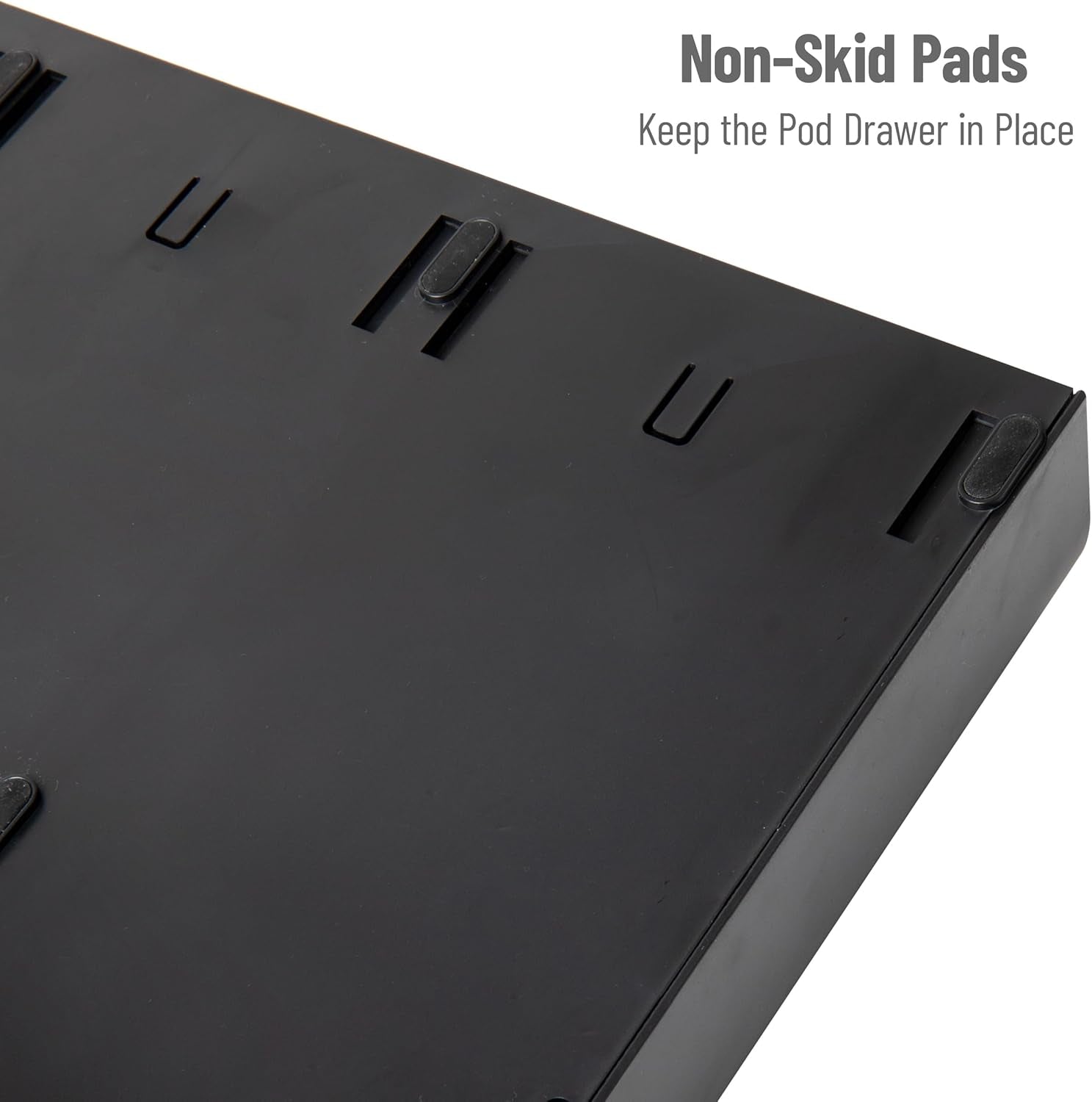 Single Serve Coffee Organizer with 3 Drawers Pod, 36 Capacity, Black