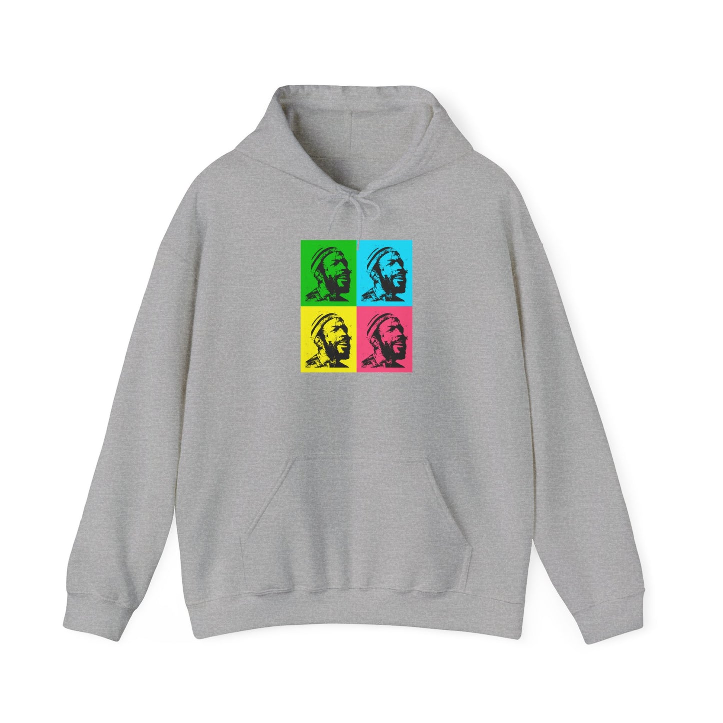 Marvin Gay Andy Warhol Style Pop Art Unisex Heavy Blend™ Hooded Sweatshirt