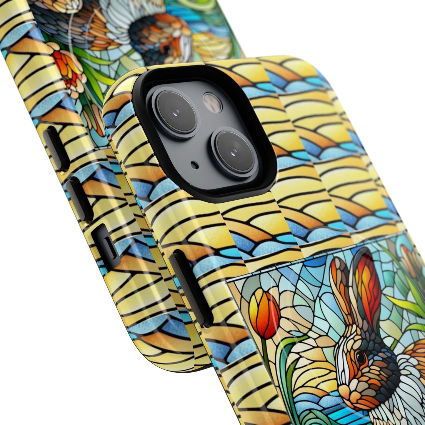 Dutch Rabbit Animal Stained Glass Design Tough Magnetic Cases