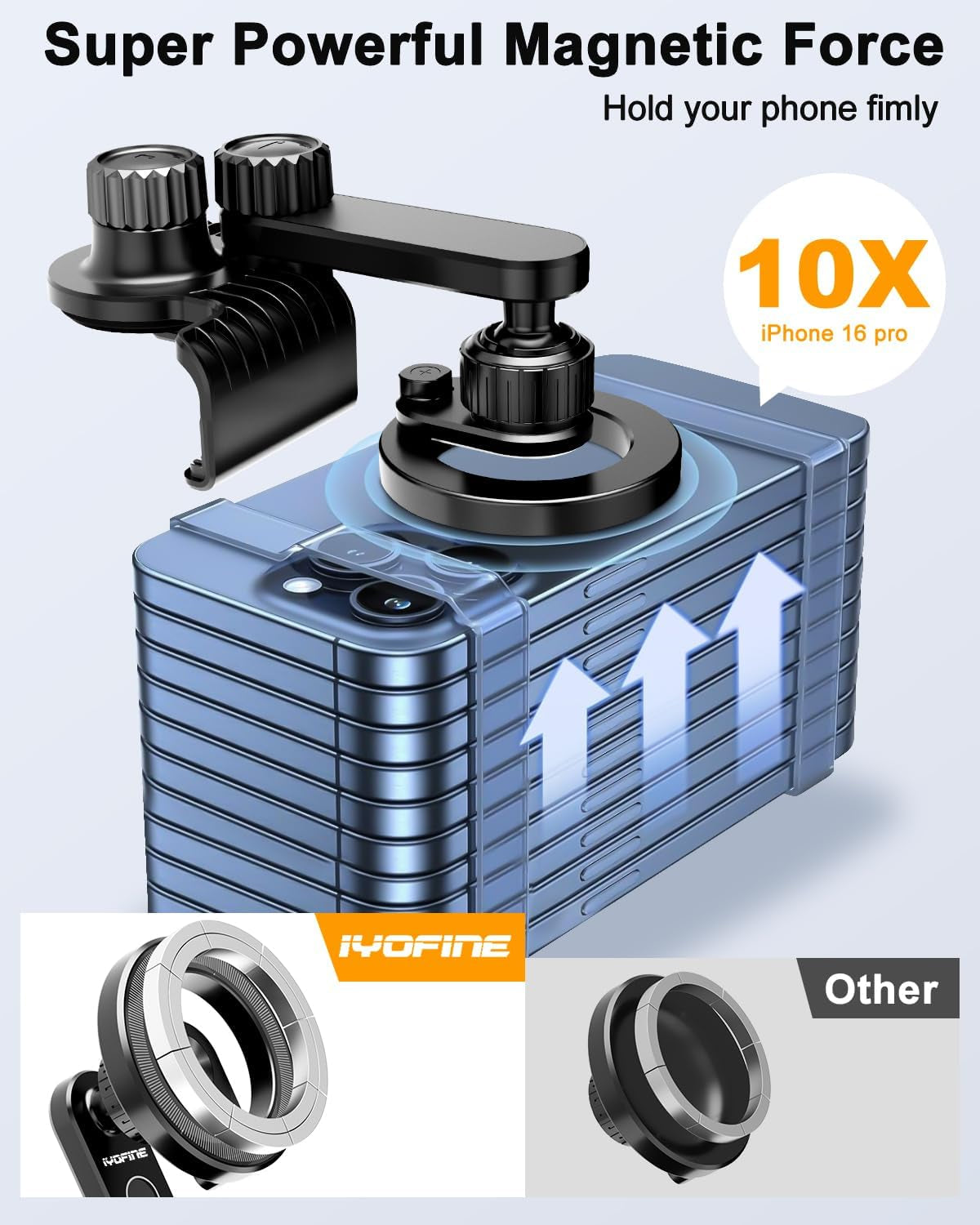 Phone Mount for Tesla Model Y Accessories 2024, No Glue Required, for Magsafe Magnetic Car Dash Phone Holder for Tesla Model 3/Y/S/X/Cybertruck Accessories (For Model 3/Y/S/X/Cybertruck)