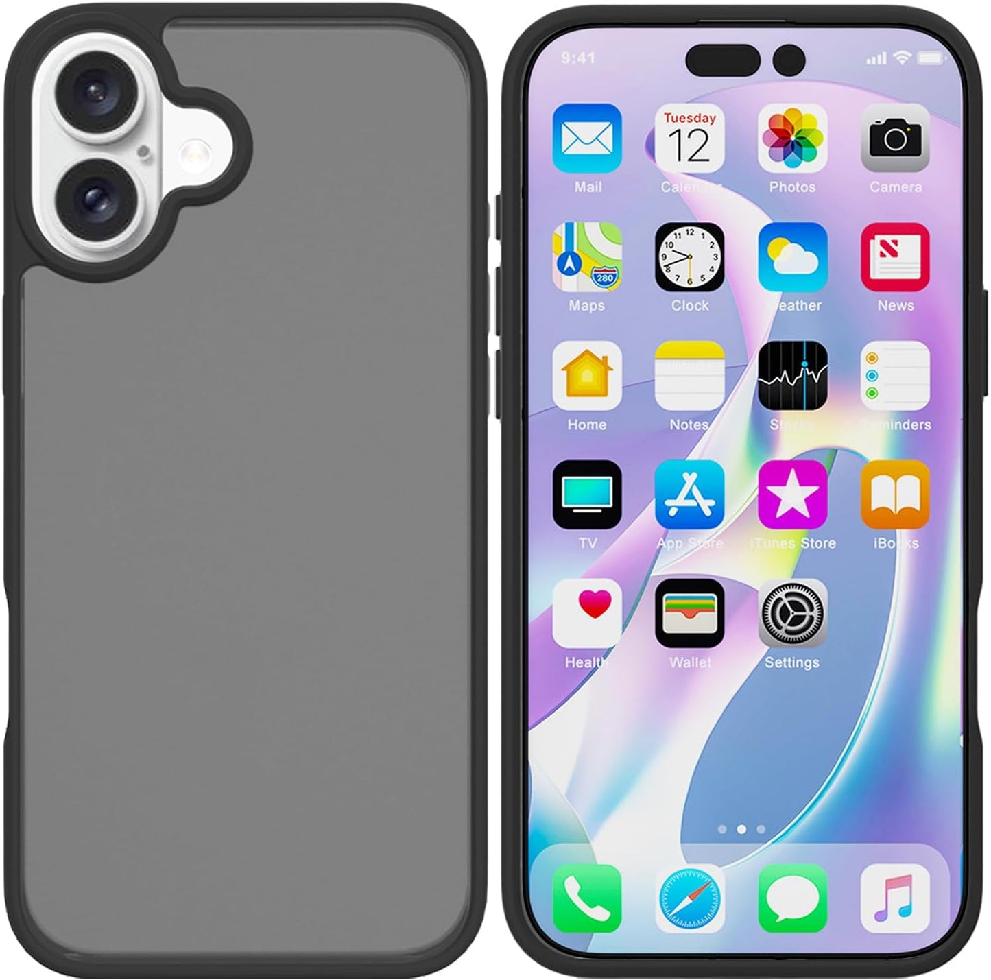 Phone Case Compatible with Iphone 16E 2025, Clear Case Shockproof Protective Bumper Slim Cover for 6.1 Inch