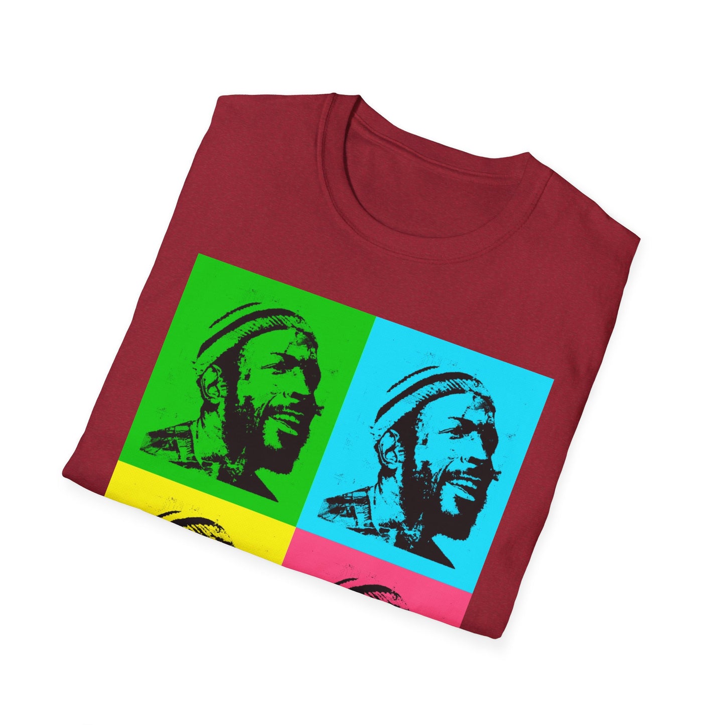 Marvin Gaye Abstract Paintings Andy Warhol Style Pop Art Unisex Soft style T-Shirt