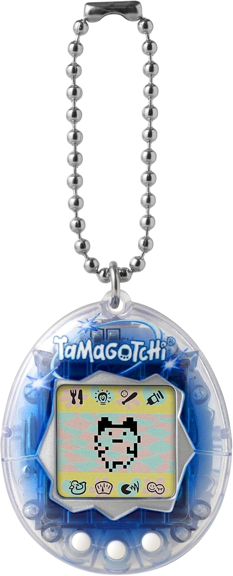 Bandai  Original Celebration Translucent Shell with Hard Case |  Original Cyber Pet 90S Adults and Kids Toy with Chain | Retro Virtual Pets Are Great Toys or Gifts for Ages 8+ BanUK