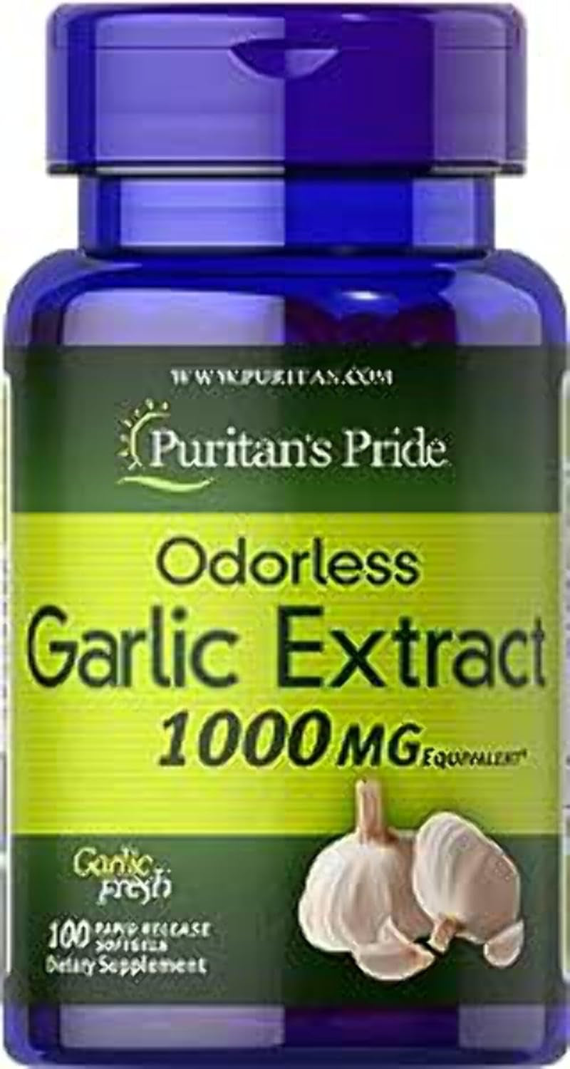 Premium Odorless Garlic Fresh 10 Mg (1000Mg Equivalent), Traditional Herb Dietary Supplement for Heart and Circulation Support with Antioxidant Properties, 250 Rapid Release Softgels TLBH