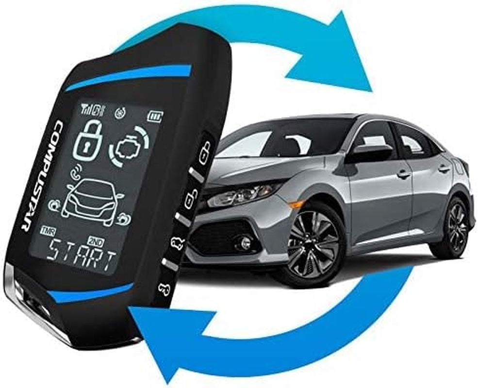 CS7900-AS All-In-One 2-Way Remote Start and Alarm Bundle W/ 3000 Feet Range TRUCK DRIVER