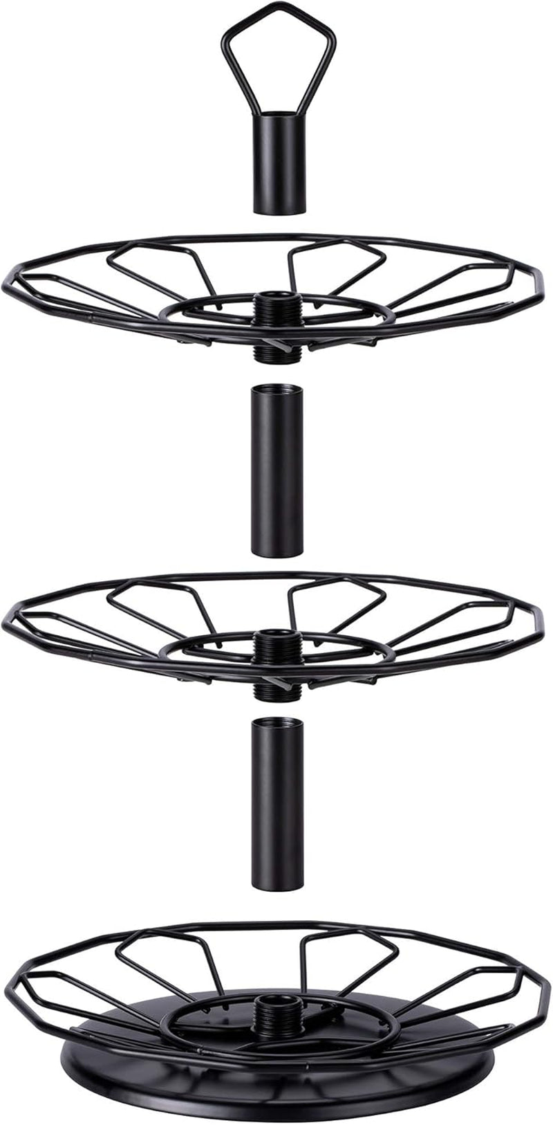 K Cup Holder Carousel 3 Tier for Keurig Pod Holder Metal DIY Install Small for K-Cup Storage Stand 21 K Pod Storage