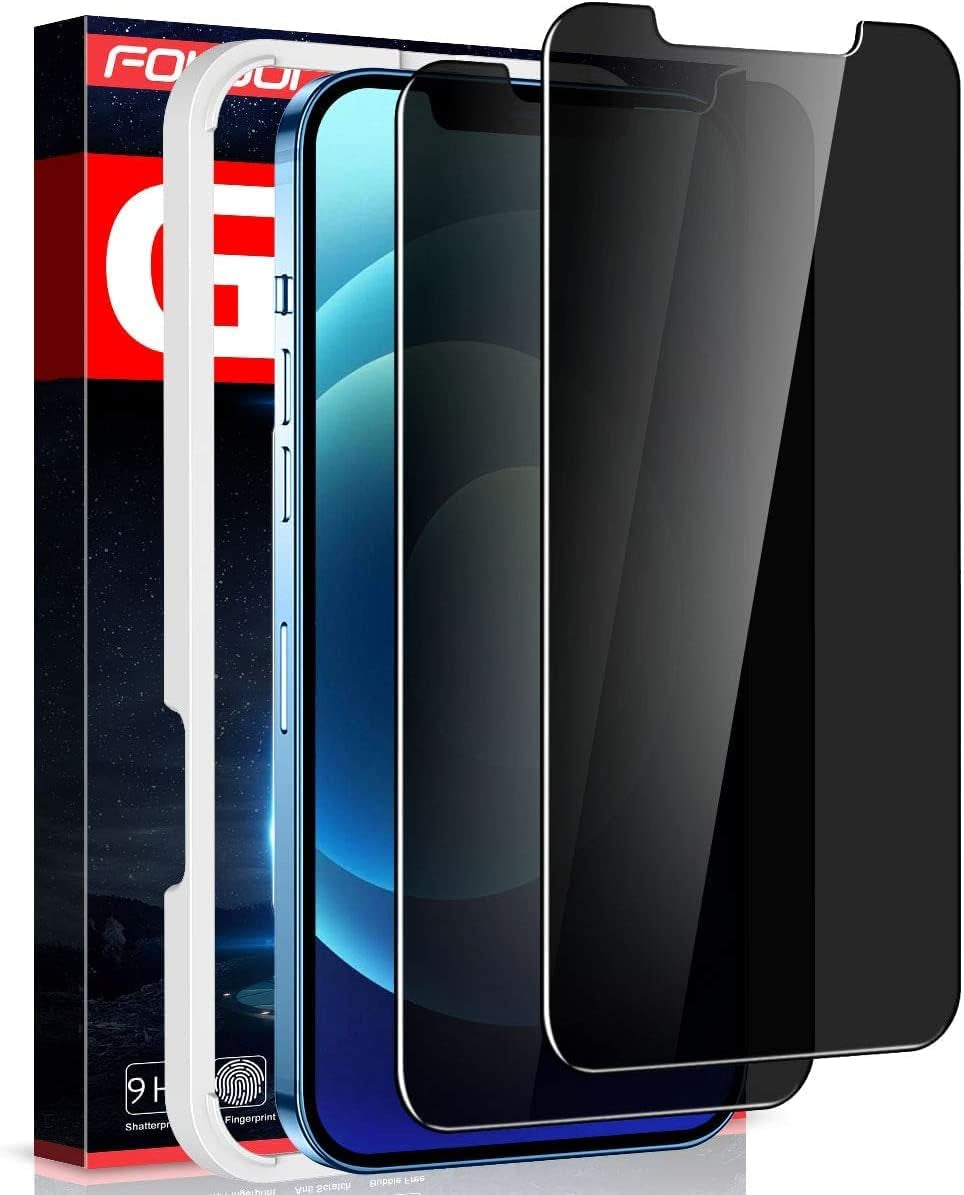 for Iphone 16E/14/13/ 13 Pro Privacy Screen Protector, 2 Pack Privacy Screen, anti Spy Tempered Glass Film with Easy to Install Kit, Accessories 6.1 Inch